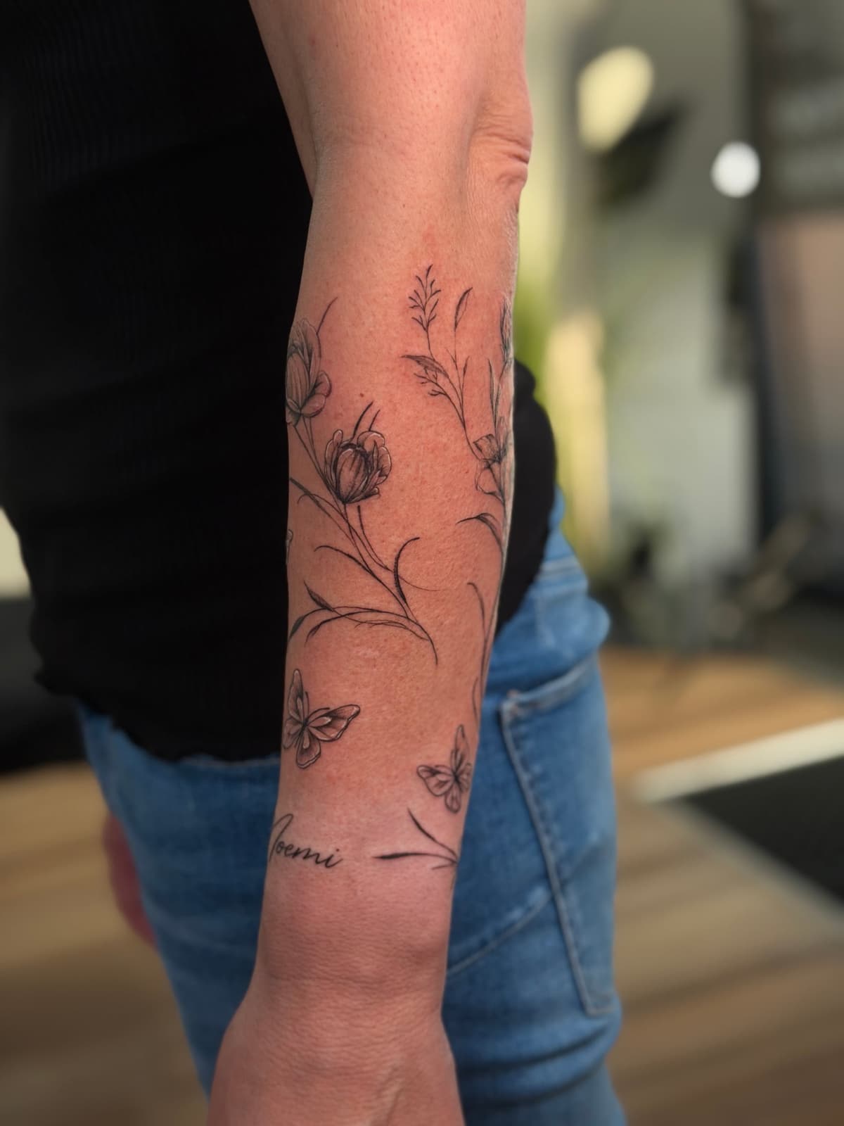 Wildblumen – Unterarm