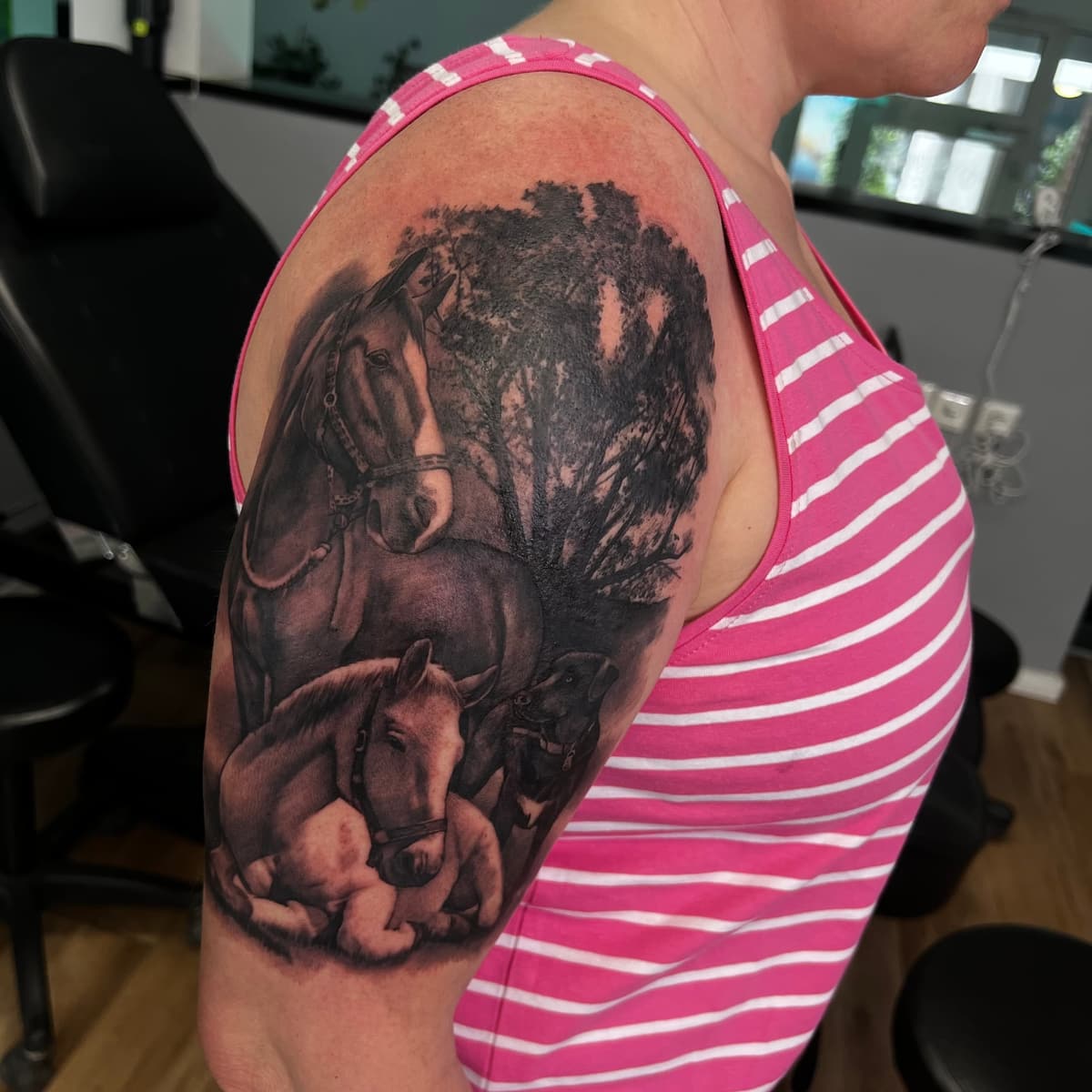 Pferdefamilie – Oberarm
